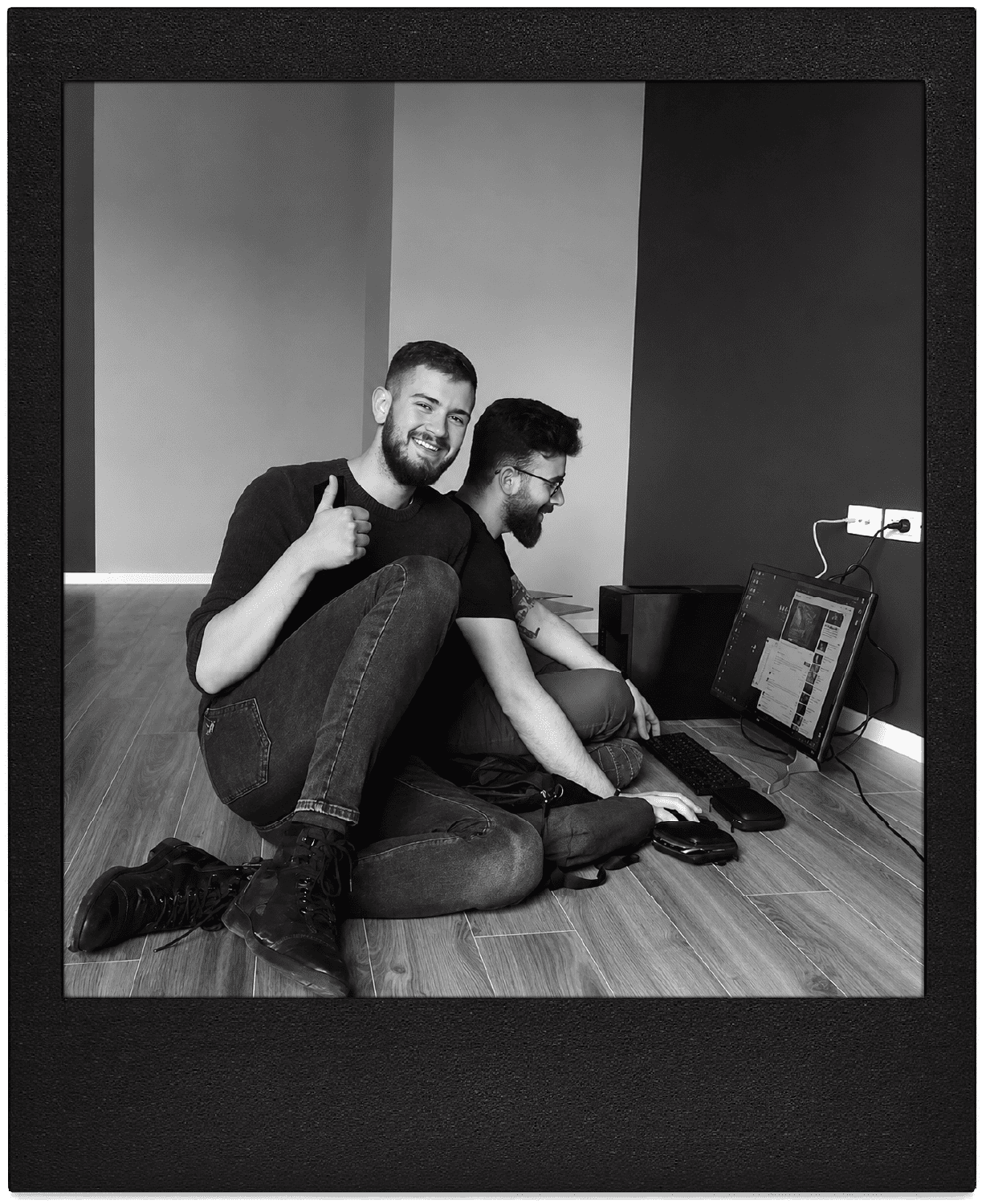 Xhulio and Aldo, founders of BoldCrest